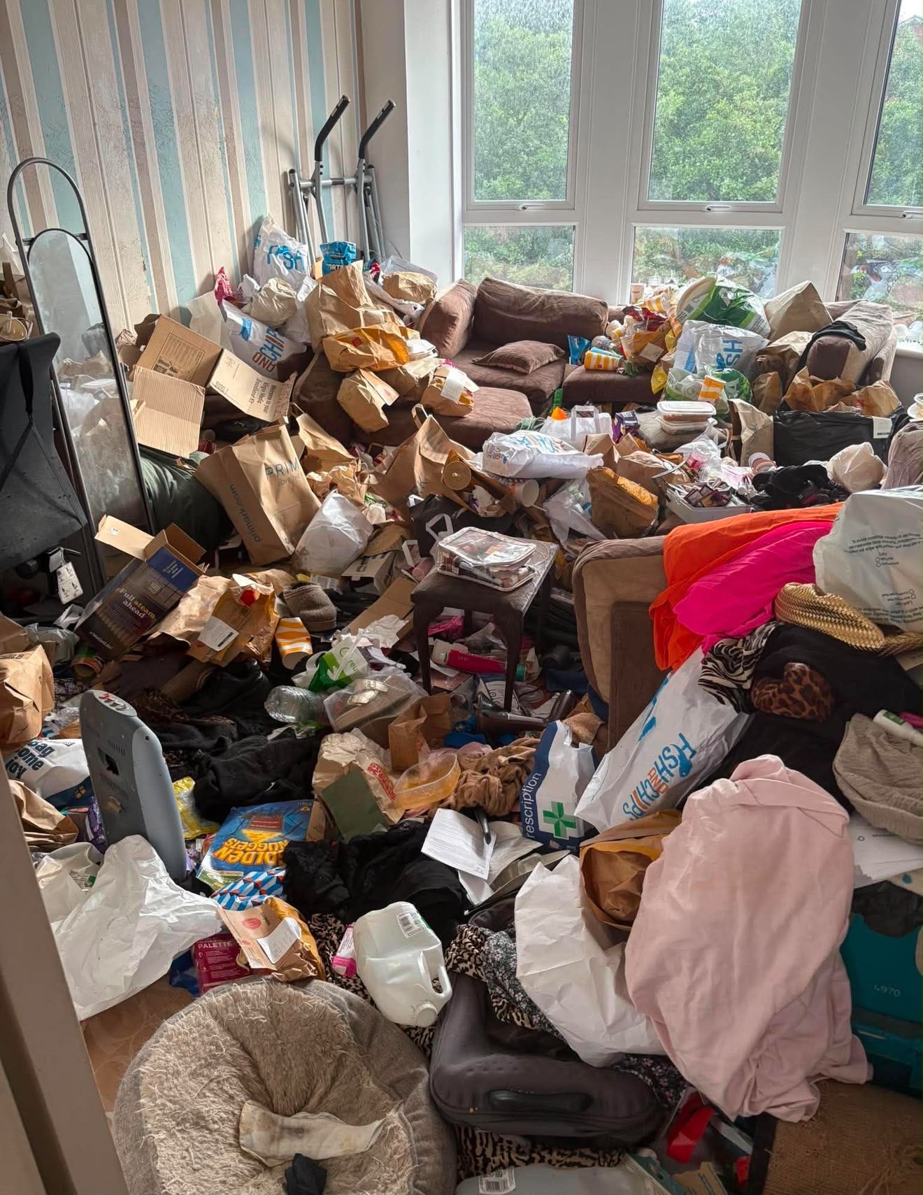 Before: living room clearance