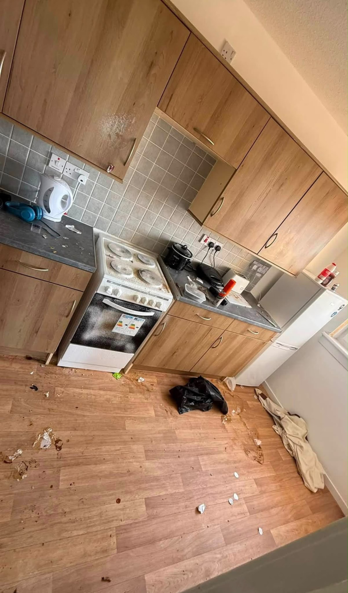 Before: kitchen in a rented flat